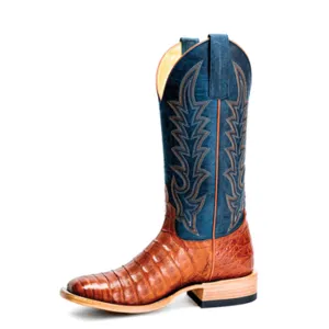 Macie Bean Women's Genuine Brown Caiman Belly Boot