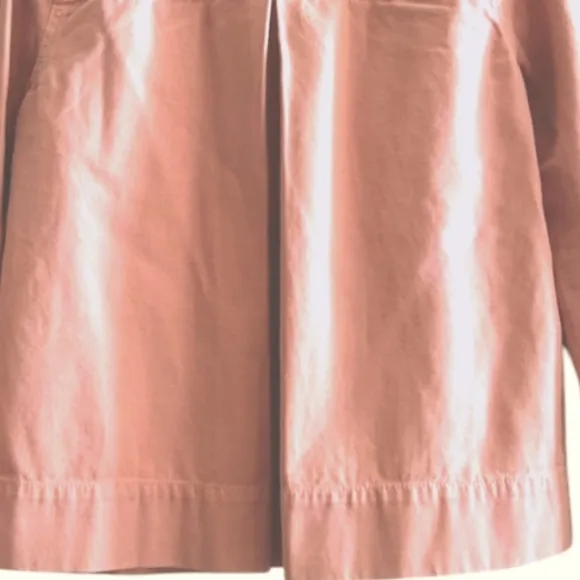Madewell Northward Cropped Denim Jacket Blush Button Front &amp; Cuffs Cotton Sz XXS