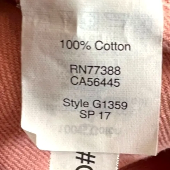 Madewell Northward Cropped Denim Jacket Blush Button Front &amp; Cuffs Cotton Sz XXS