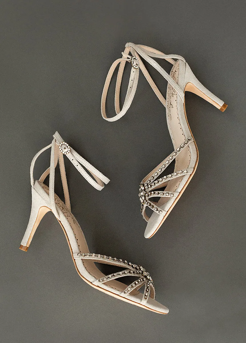 Mahina Leather Heel in Silver