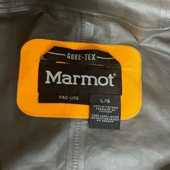Marmot Paclite Gortex Women's Orange Jacket Size Large