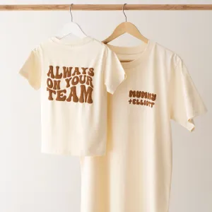 Matching Vanilla Women's Team Tshirt - Bubble Print