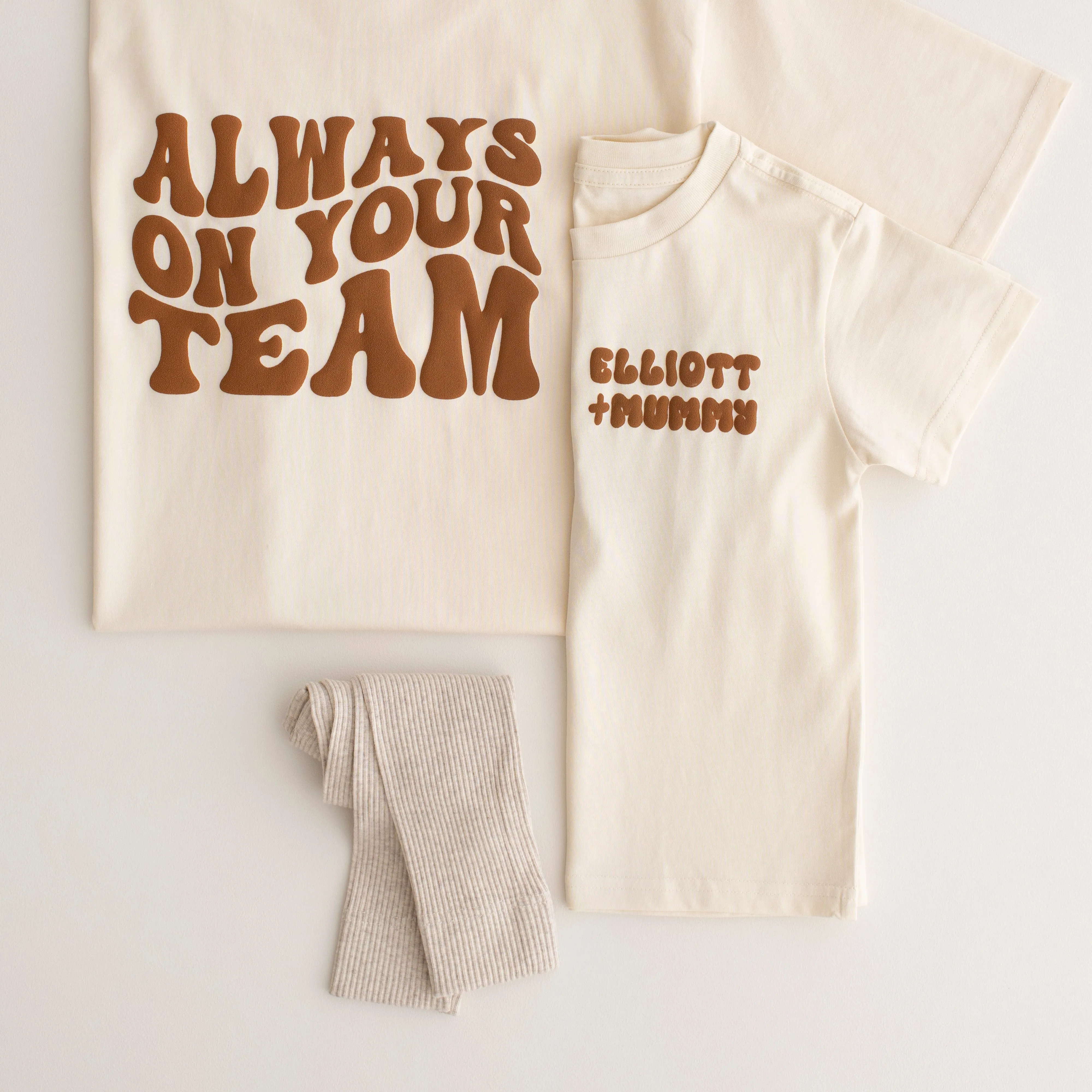 Matching Vanilla Women's Team Tshirt - Bubble Print