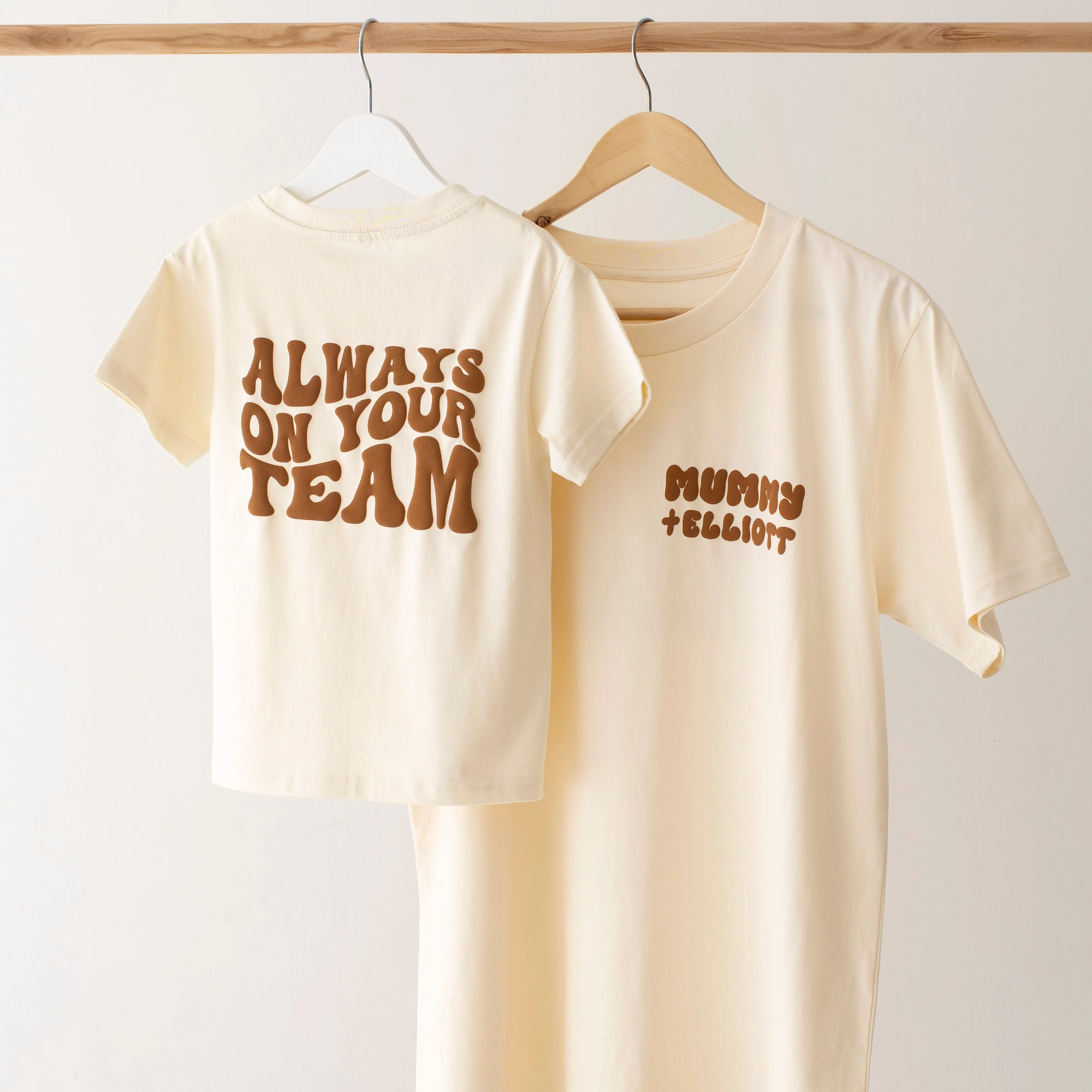 Matching Vanilla Women's Team Tshirt - Bubble Print