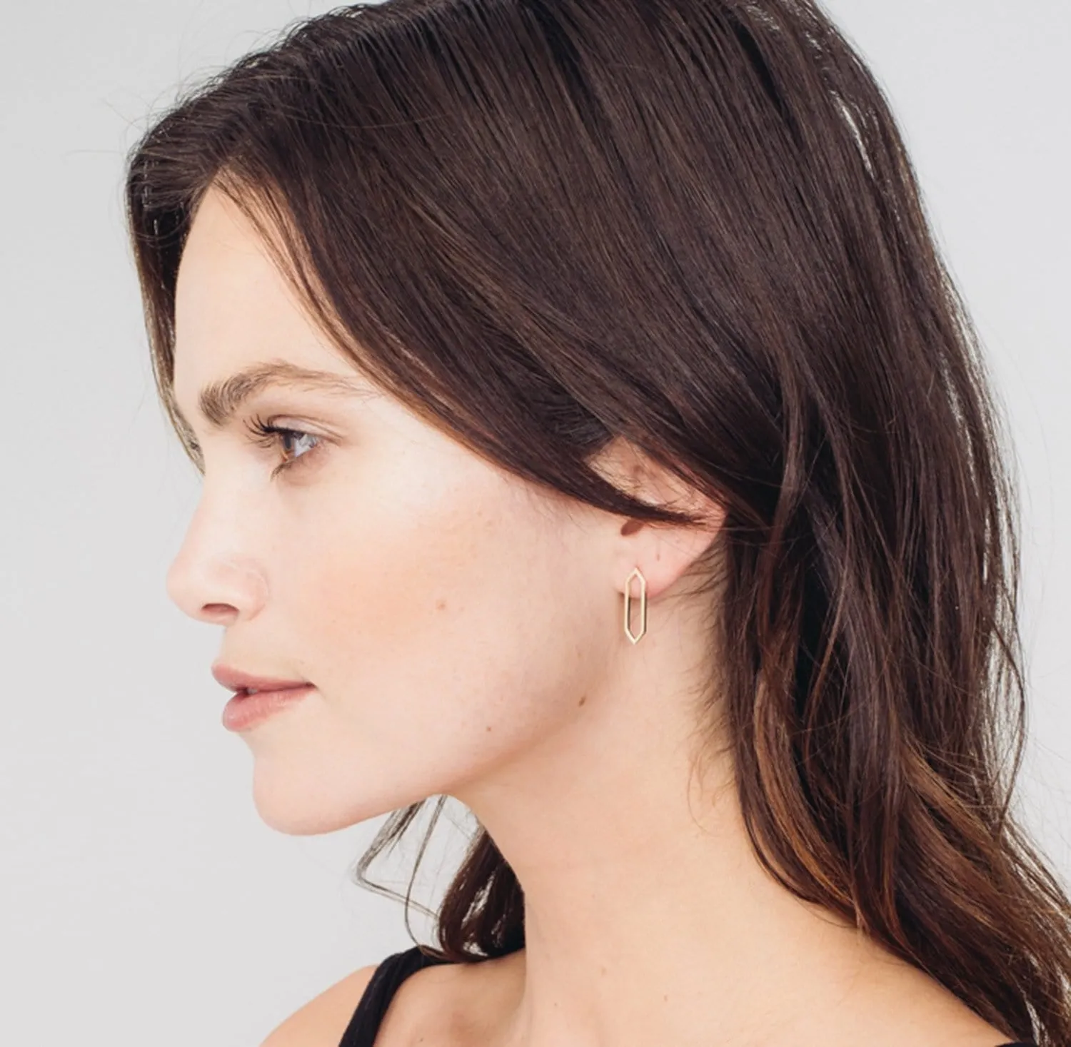 Medium Marquis Earrings | White Gold