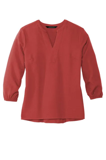 Mercer Mettle® Women's Stretch Crepe 3/4-Sleeve Blouse - VAMC25