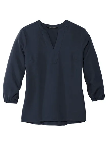 Mercer Mettle® Women's Stretch Crepe 3/4-Sleeve Blouse - VAMC25