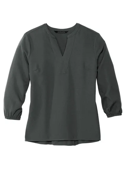Mercer Mettle® Women's Stretch Crepe 3/4-Sleeve Blouse - VAMC25