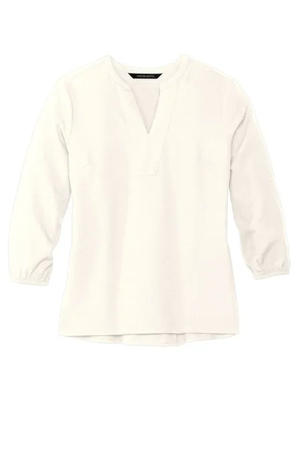 Mercer Mettle® Women's Stretch Crepe 3/4-Sleeve Blouse - VAMC25