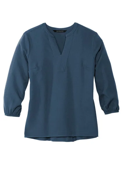Mercer Mettle® Women's Stretch Crepe 3/4-Sleeve Blouse - VAMC25
