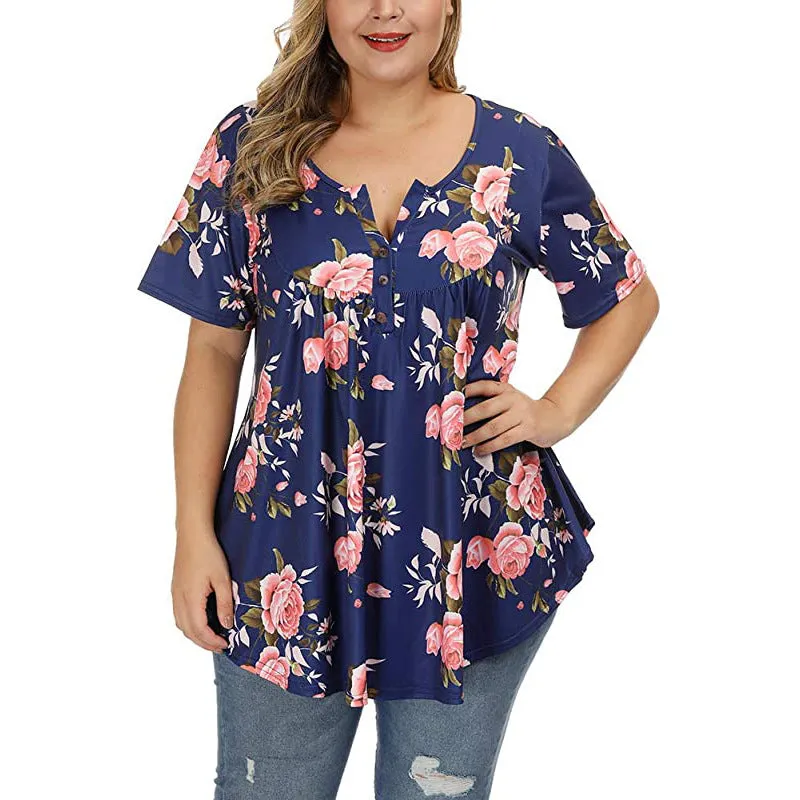 Monic – Graceful Plus-Size Women’s Blouse