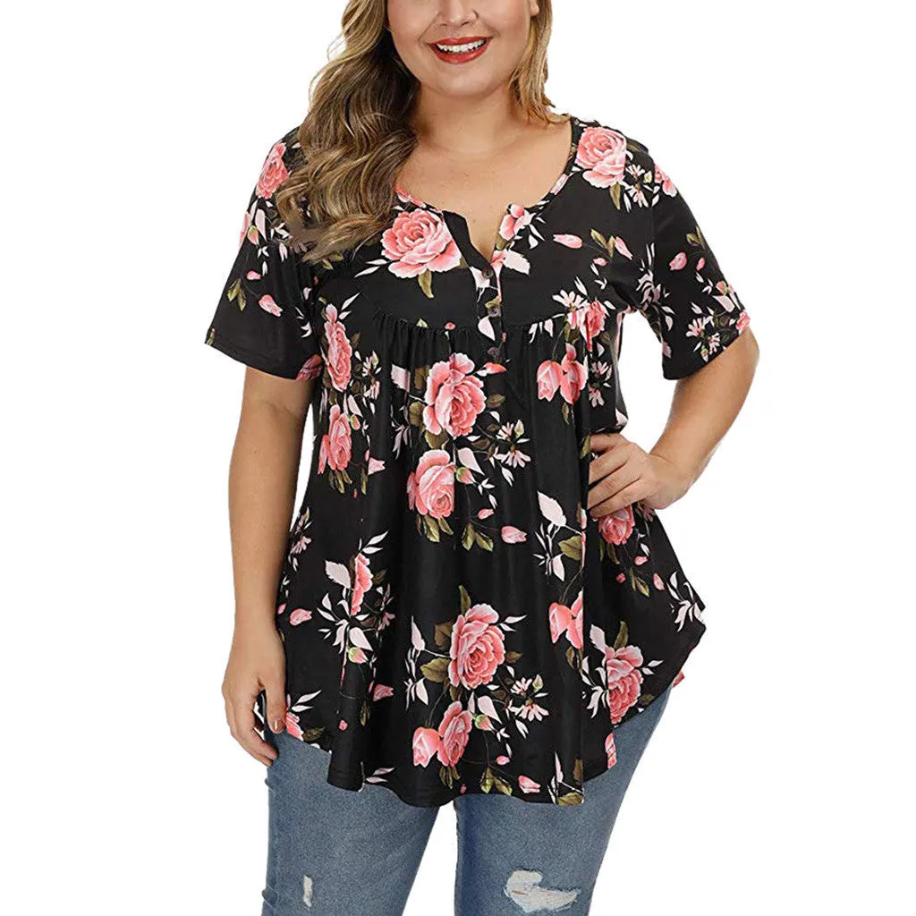 Monic – Graceful Plus-Size Women’s Blouse