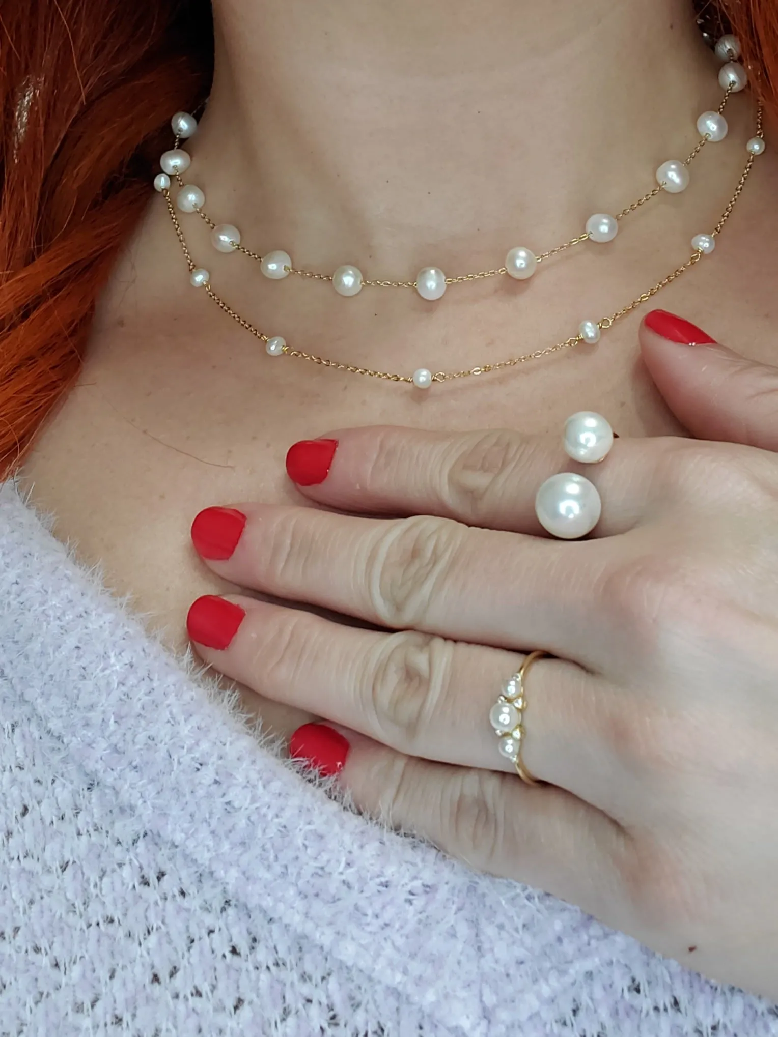 Multi Pearls Necklace
