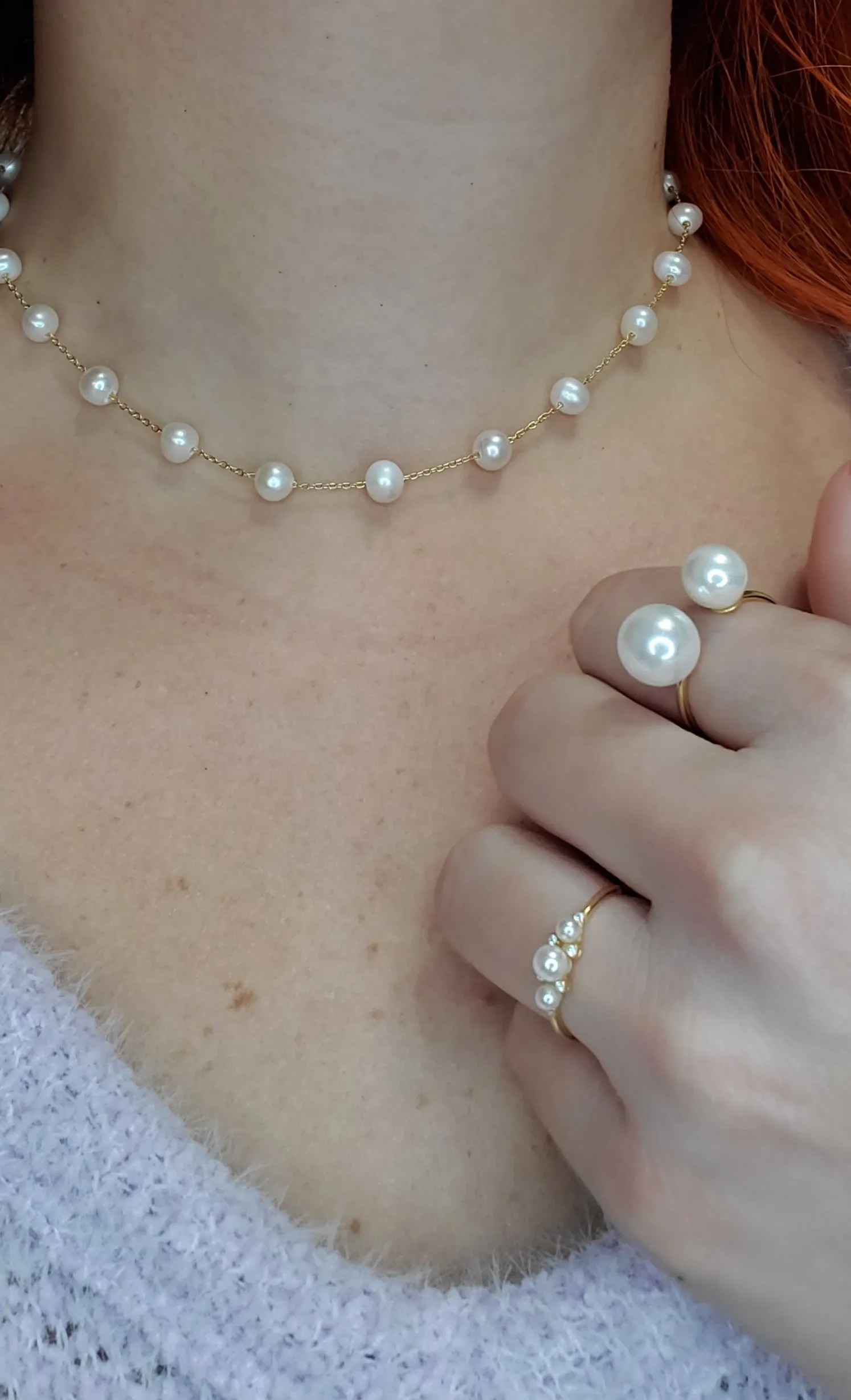 Multi Pearls Necklace
