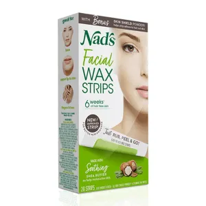 Nad's Hair Removal Facial Wax Strips 20 Pack