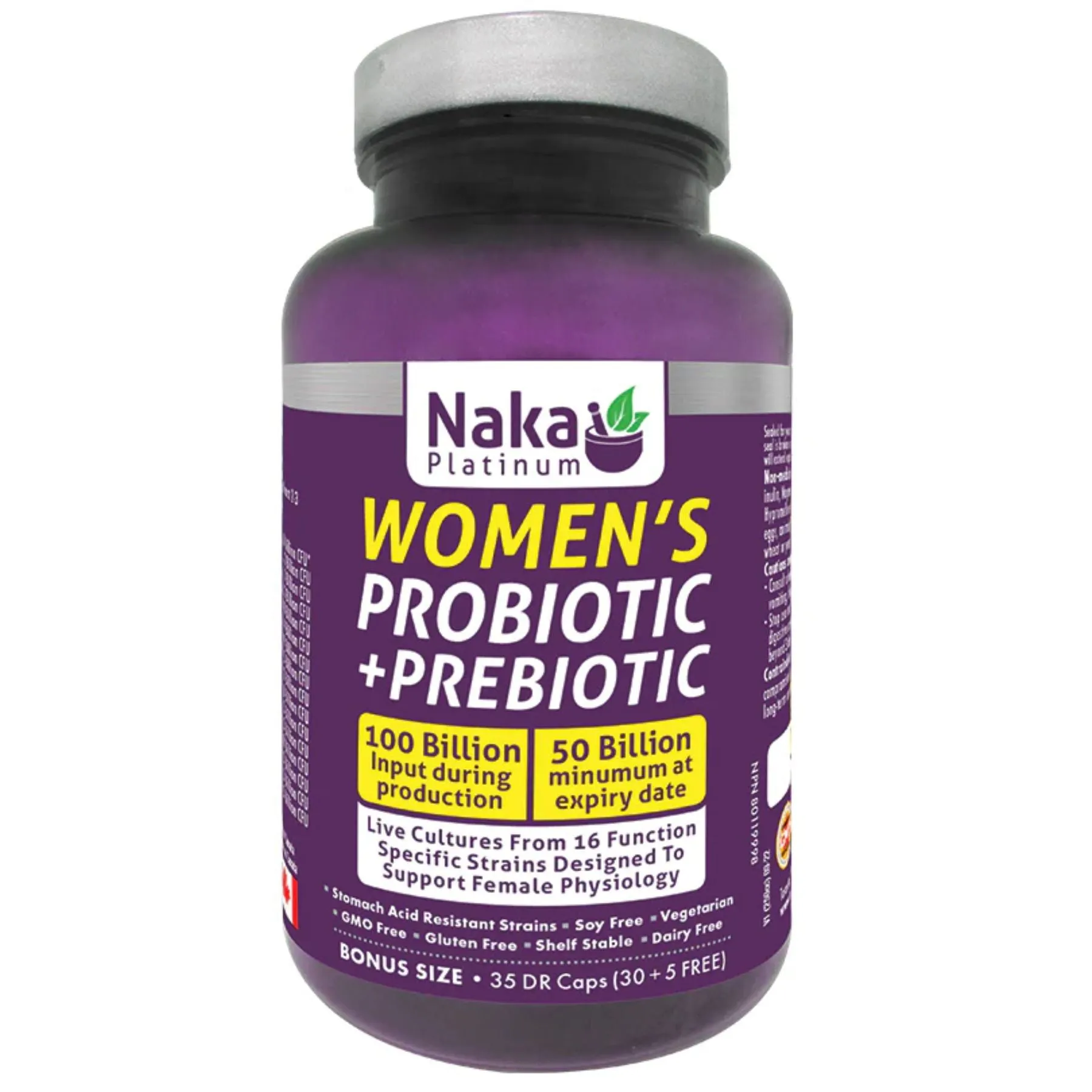 Naka Women's Probiotic   Prebiotic 35 DR Capsules