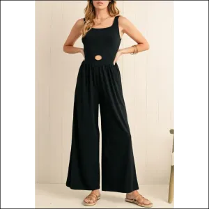 Needful Things: Chic Black Cutout Wide Leg Jumpsuit - Instant Diva, just Add ! 😈
