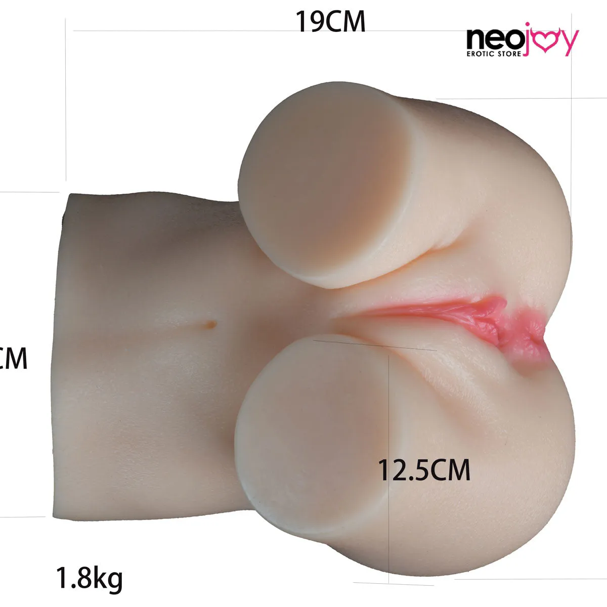 Neodoll Allure - Cute Whole Real Texture Big Butt - 1.8kg - Tan