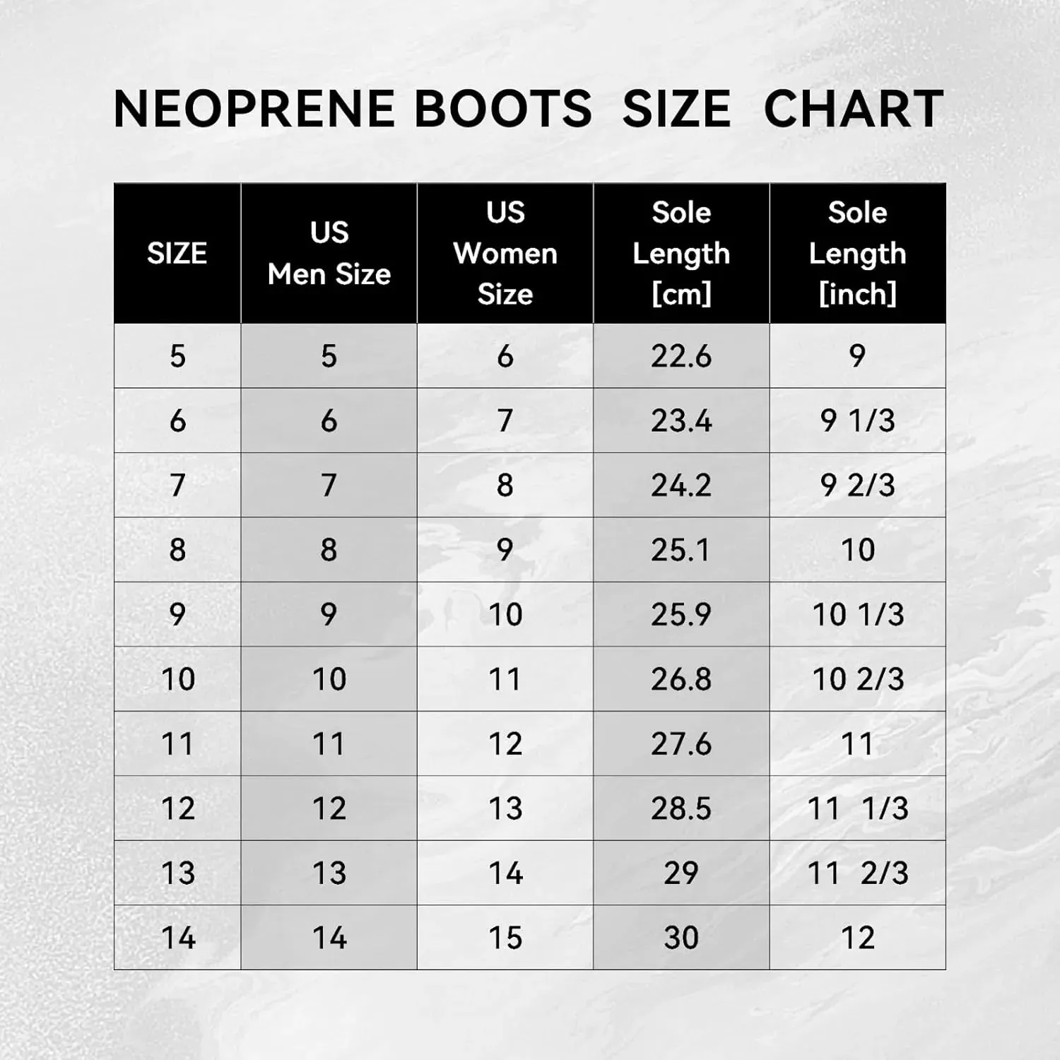 Neoprene Scuba Boots