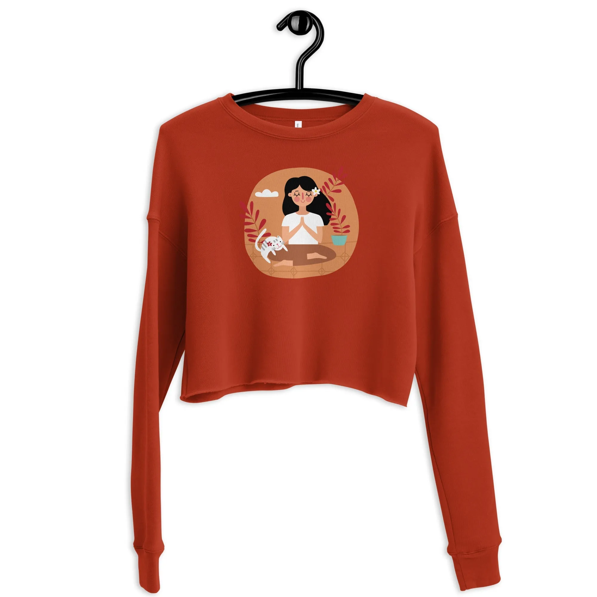 NEVER BE ALONE Women's Crop Sweatshirt