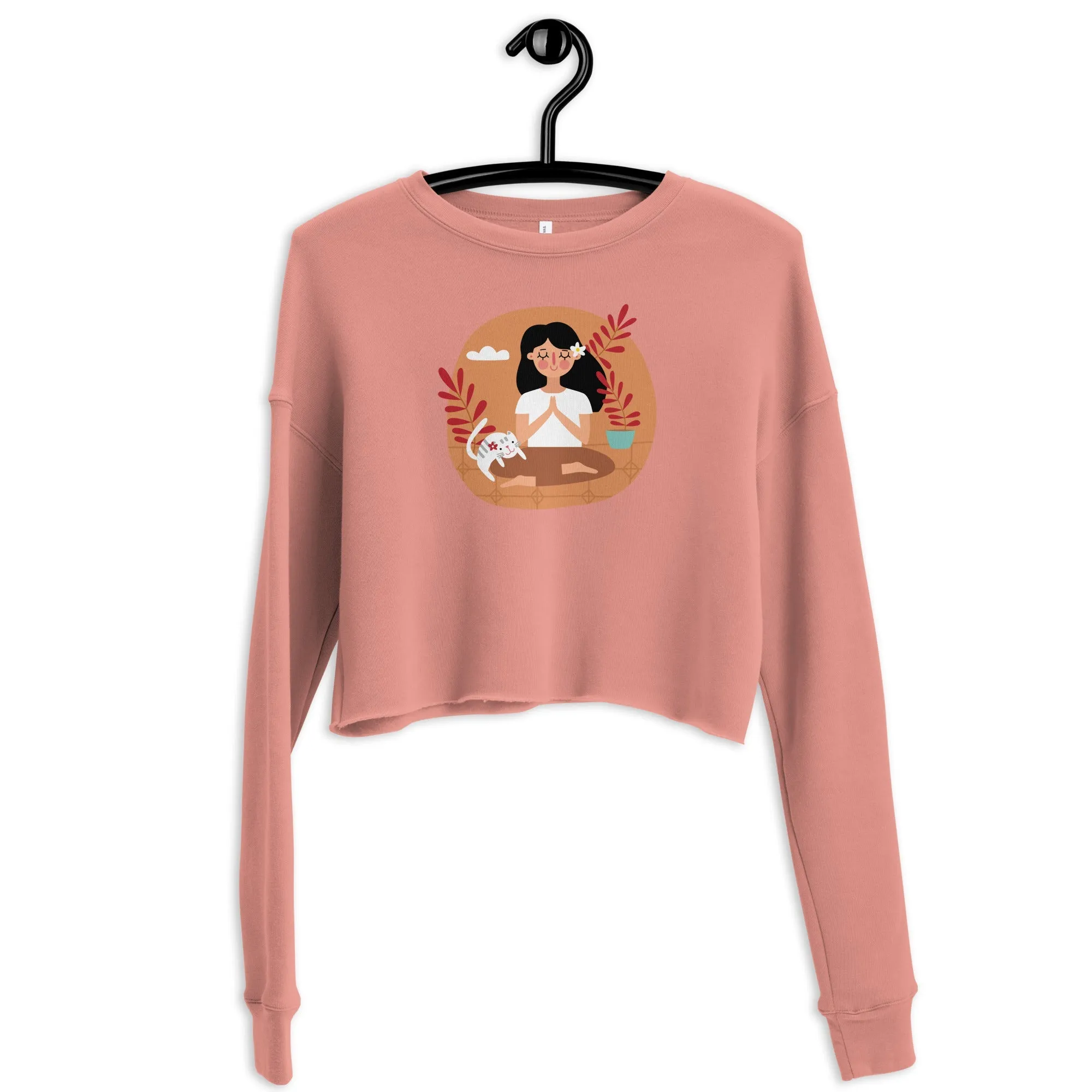 NEVER BE ALONE Women's Crop Sweatshirt