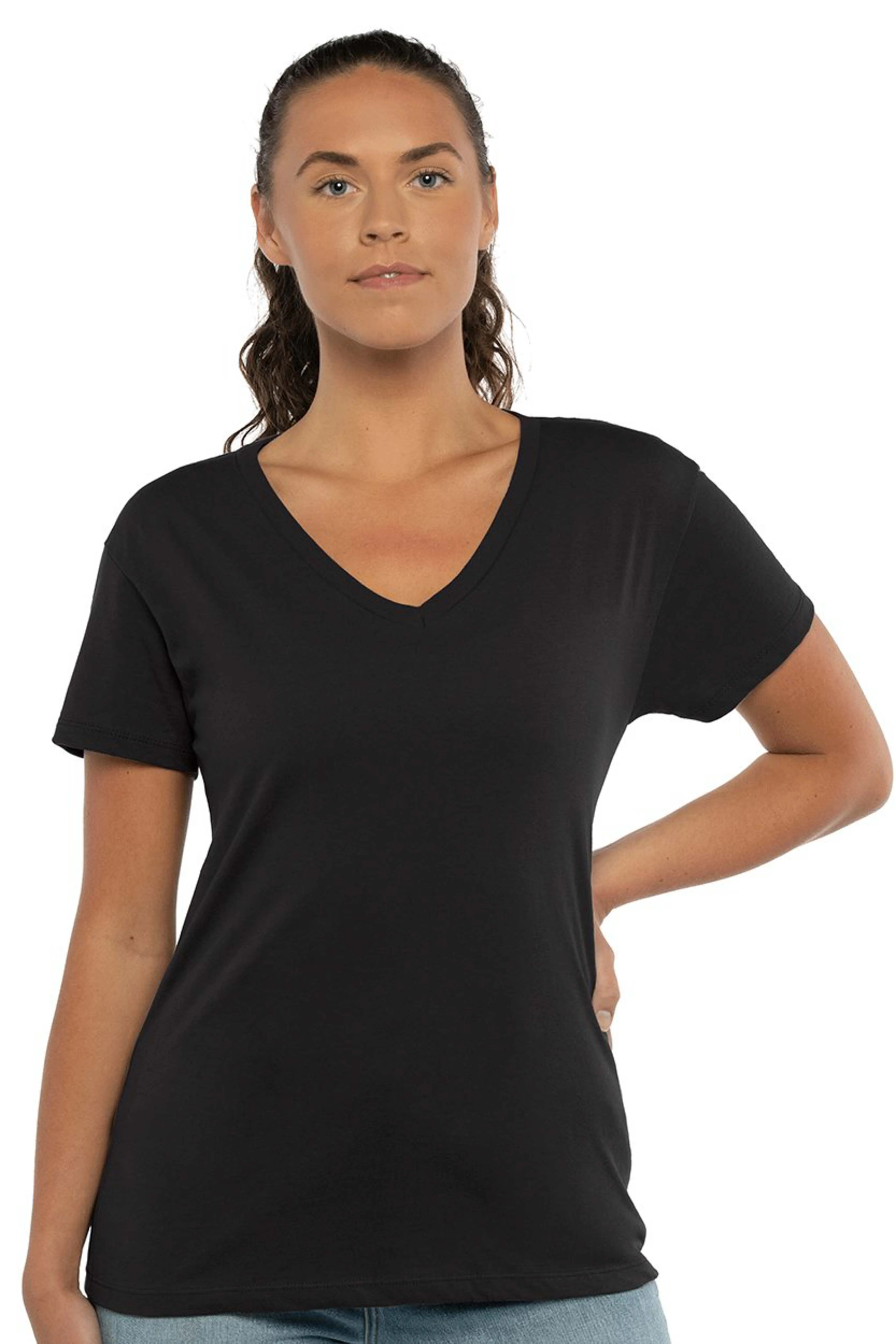 Next Level Ladies Relaxed V-Neck T-shirt
