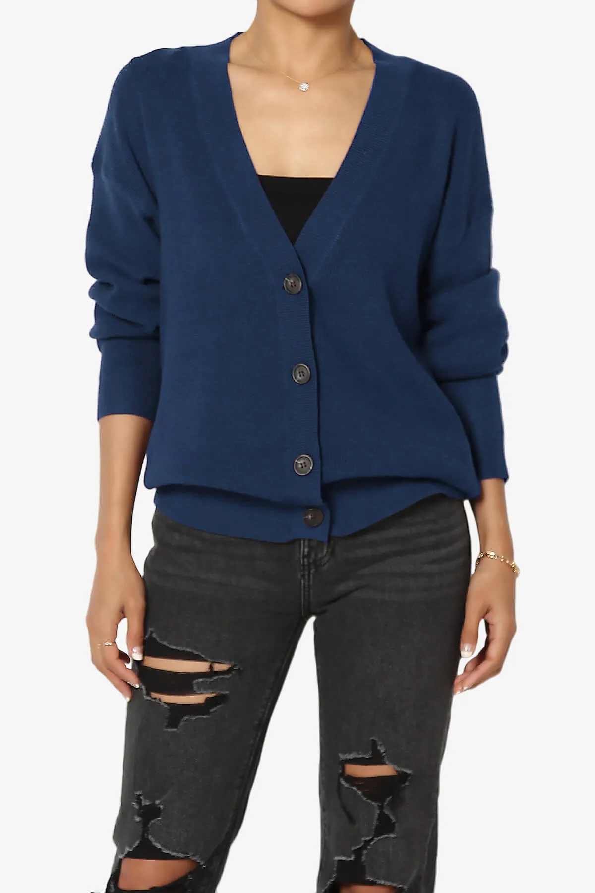Nicky Micro Waffle Viscose Knit Cardigan PLUS