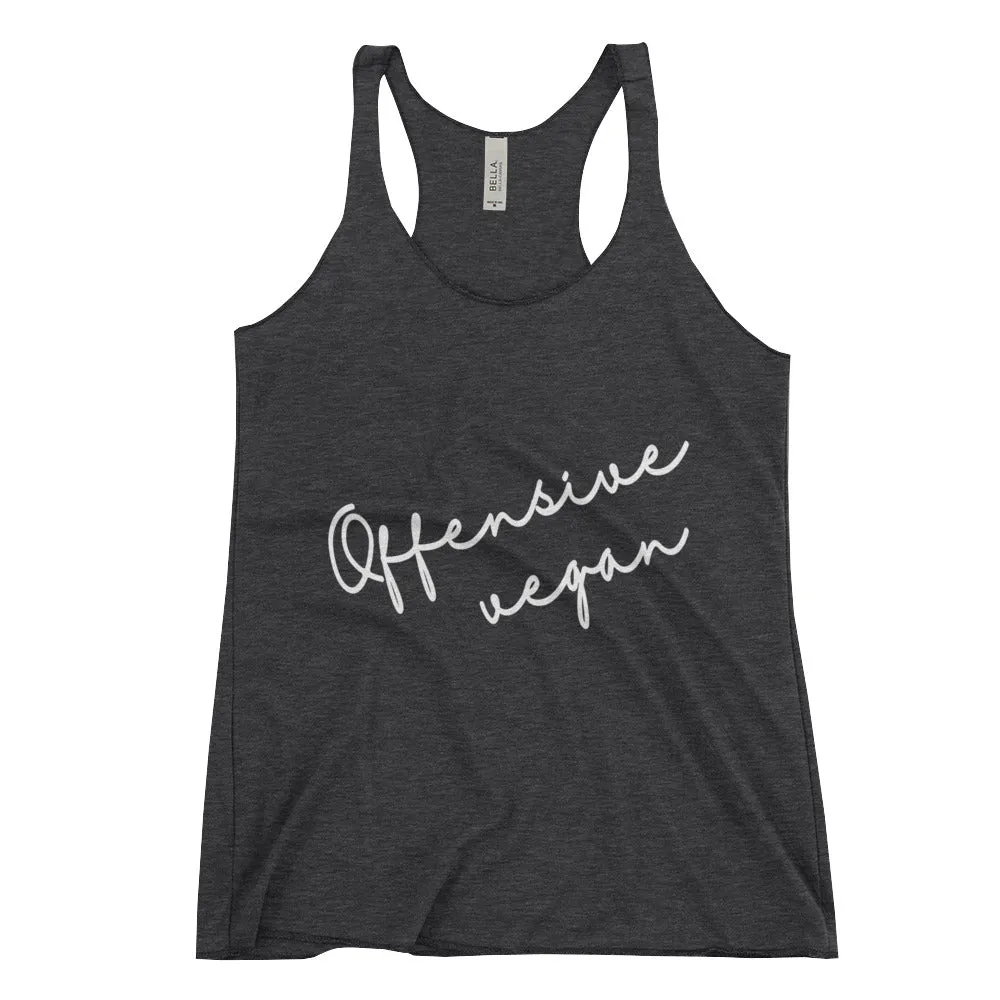 Offensive Vegan Women's Racerback Tank