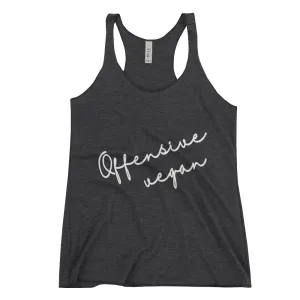Offensive Vegan Women's Racerback Tank