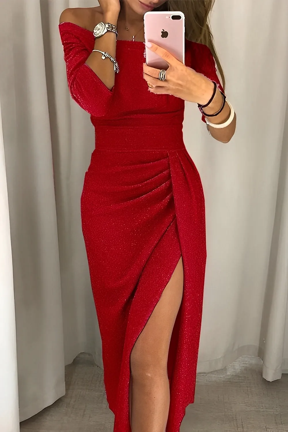 Olivia® | Glamorous Off-The-Shoulder Women'S Dress