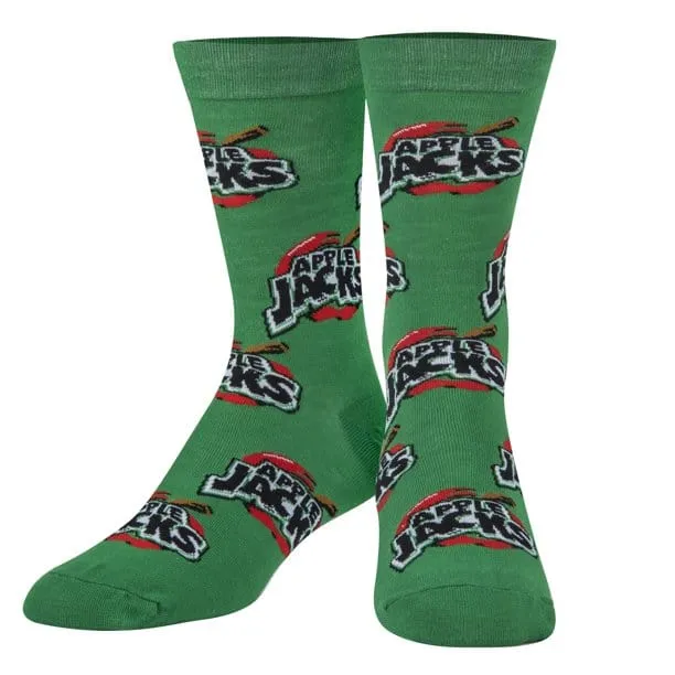 One Sized Men's Apple Jacks Crazy Socks