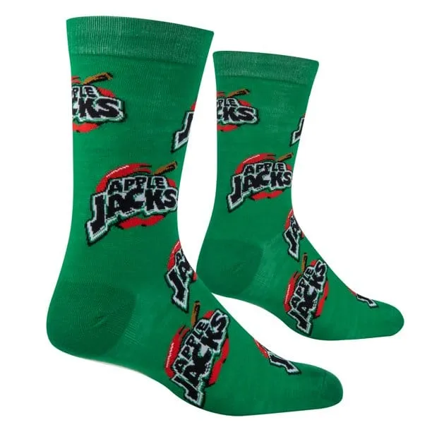 One Sized Men's Apple Jacks Crazy Socks