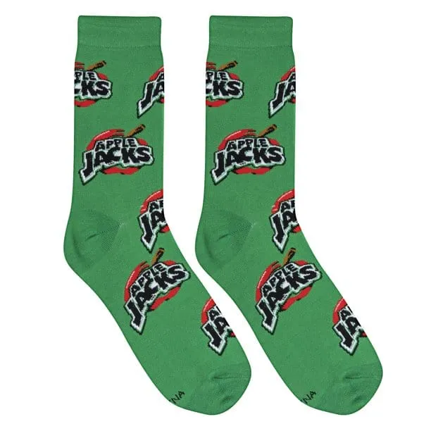 One Sized Men's Apple Jacks Crazy Socks