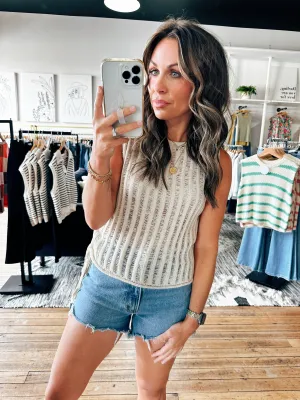 Open Stitch Lace Sweater -ALL SALES FINAL