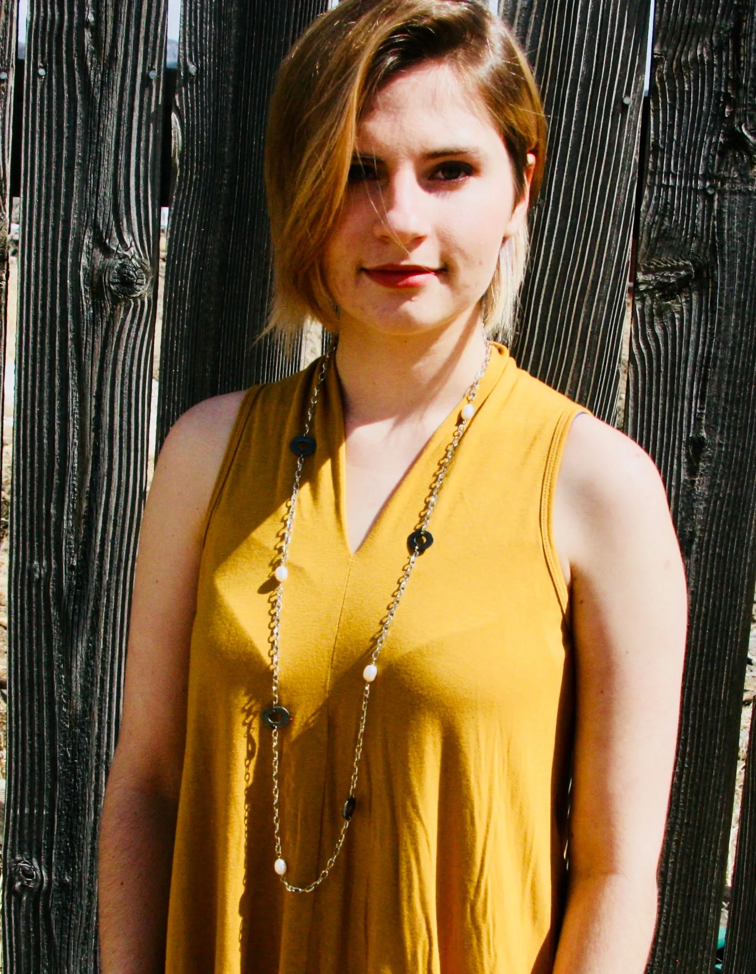 Pink Pearl Chain Necklace