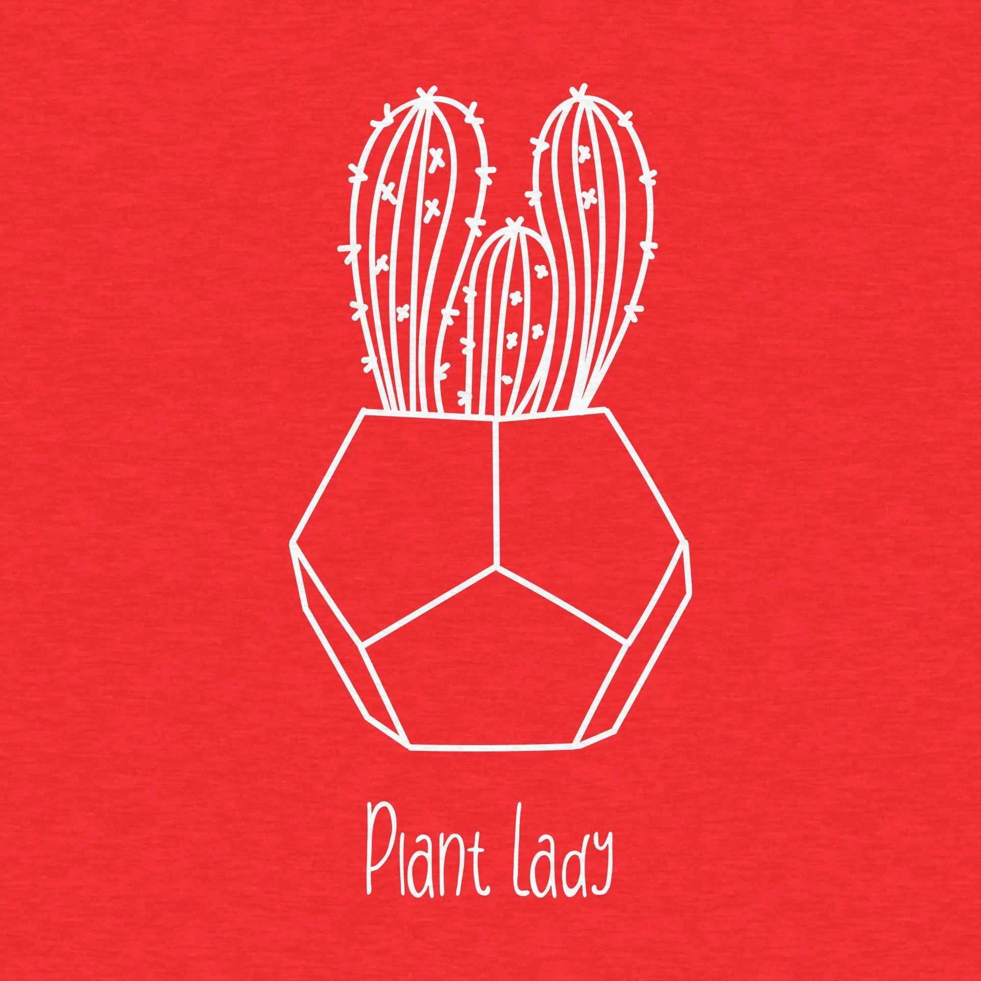 Plant Lady, Cactus, Garden - Women's Relaxed Cotton Tee