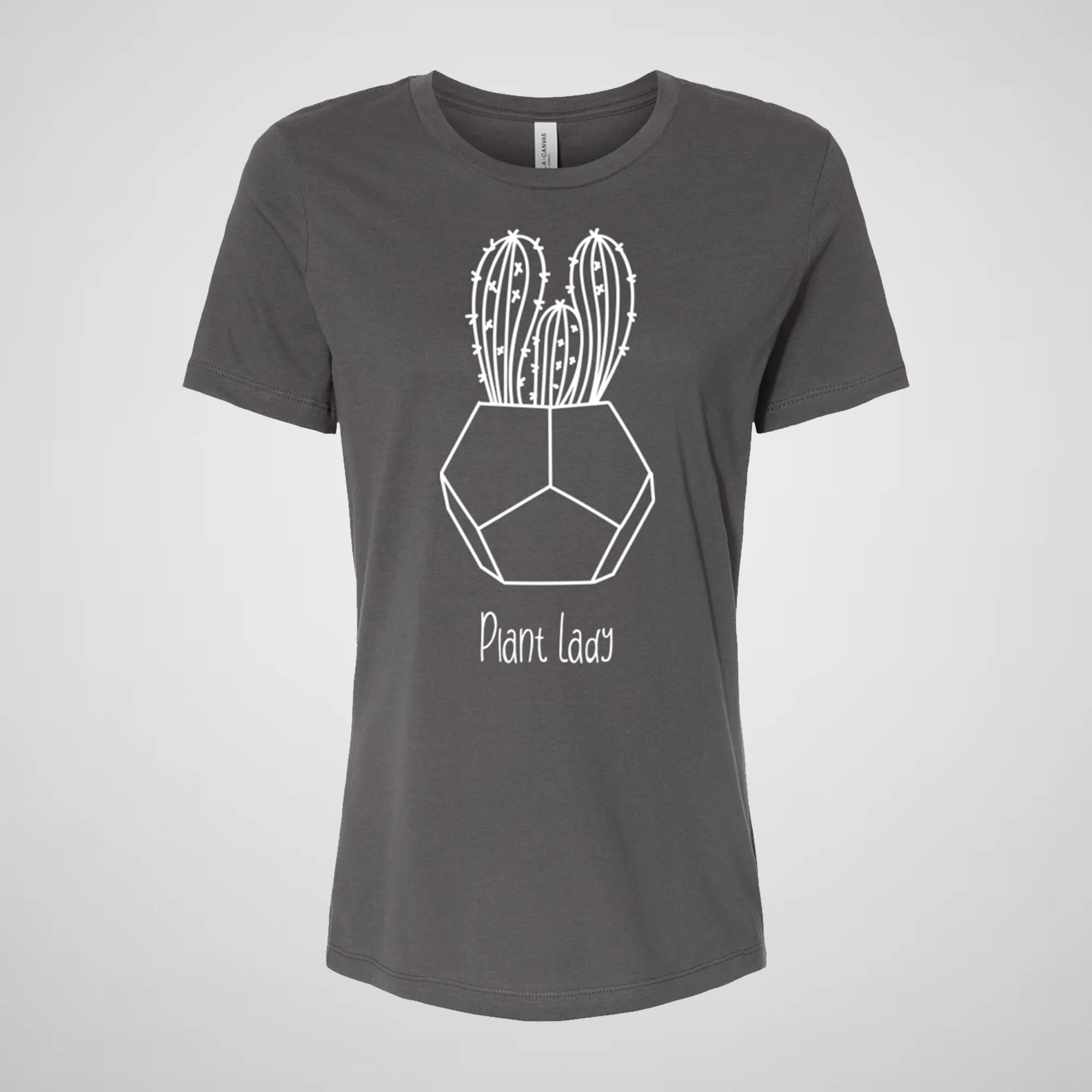 Plant Lady, Cactus, Garden - Women's Relaxed Cotton Tee