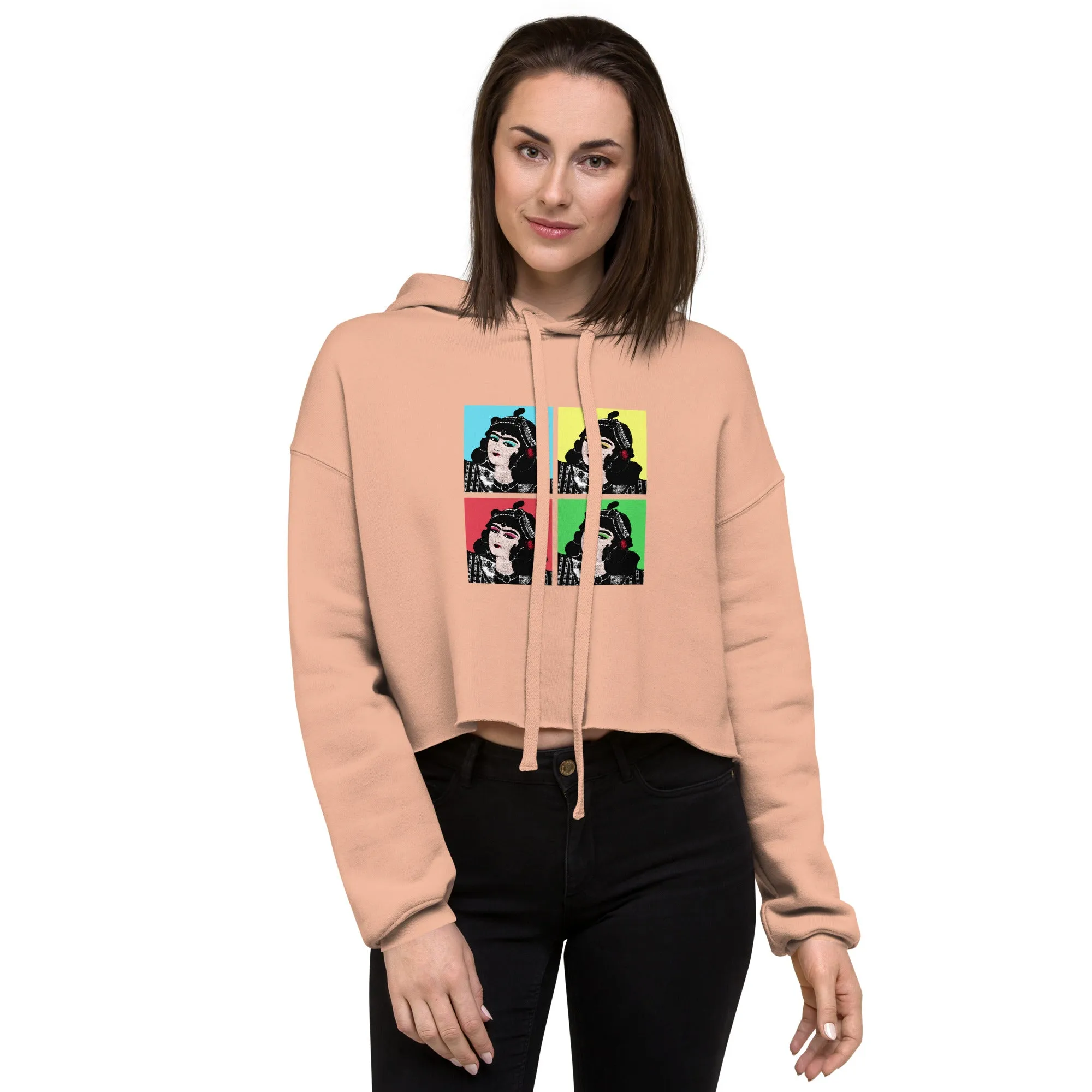 QAJAR Women's Crop Hoodie