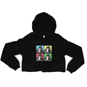 QAJAR Women's Crop Hoodie