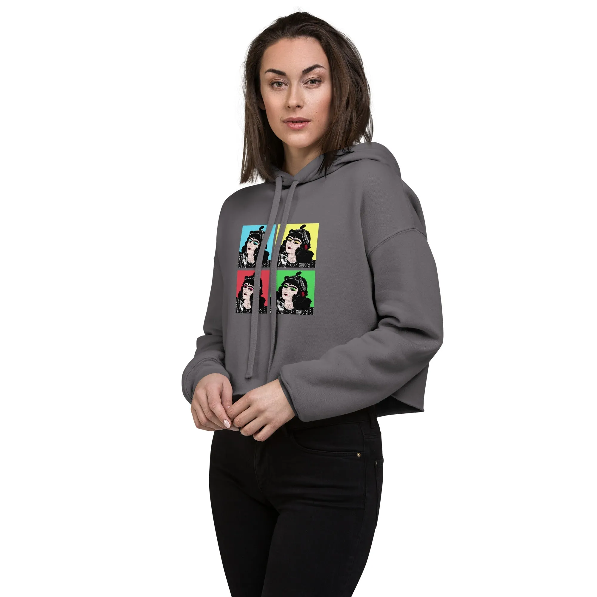 QAJAR Women's Crop Hoodie