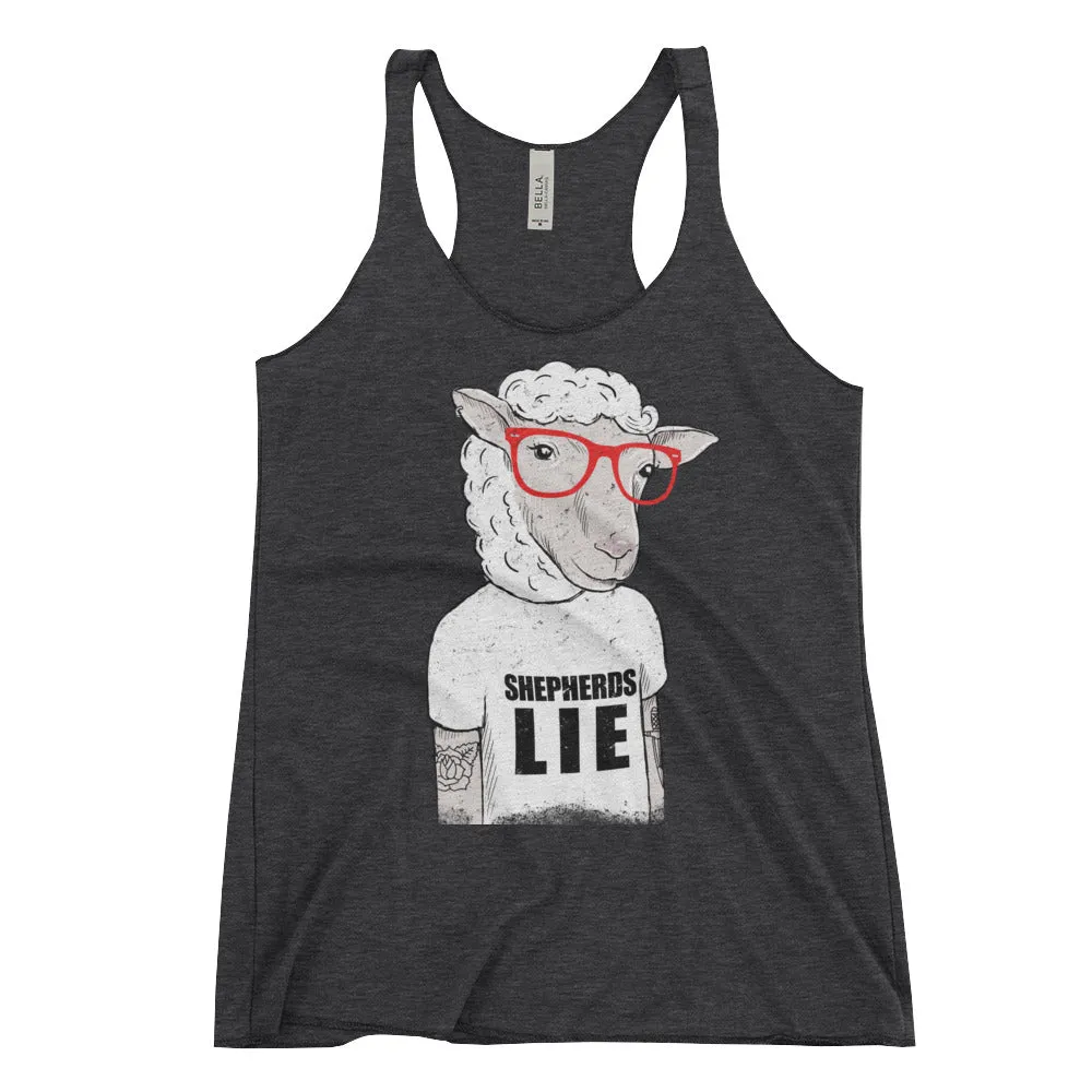 "Shepherds Lie" Women's Racerback Tank