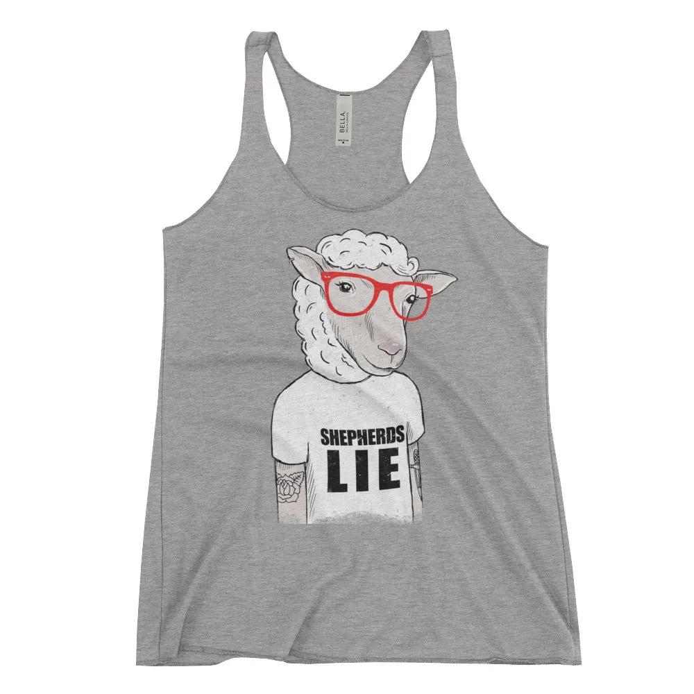 "Shepherds Lie" Women's Racerback Tank