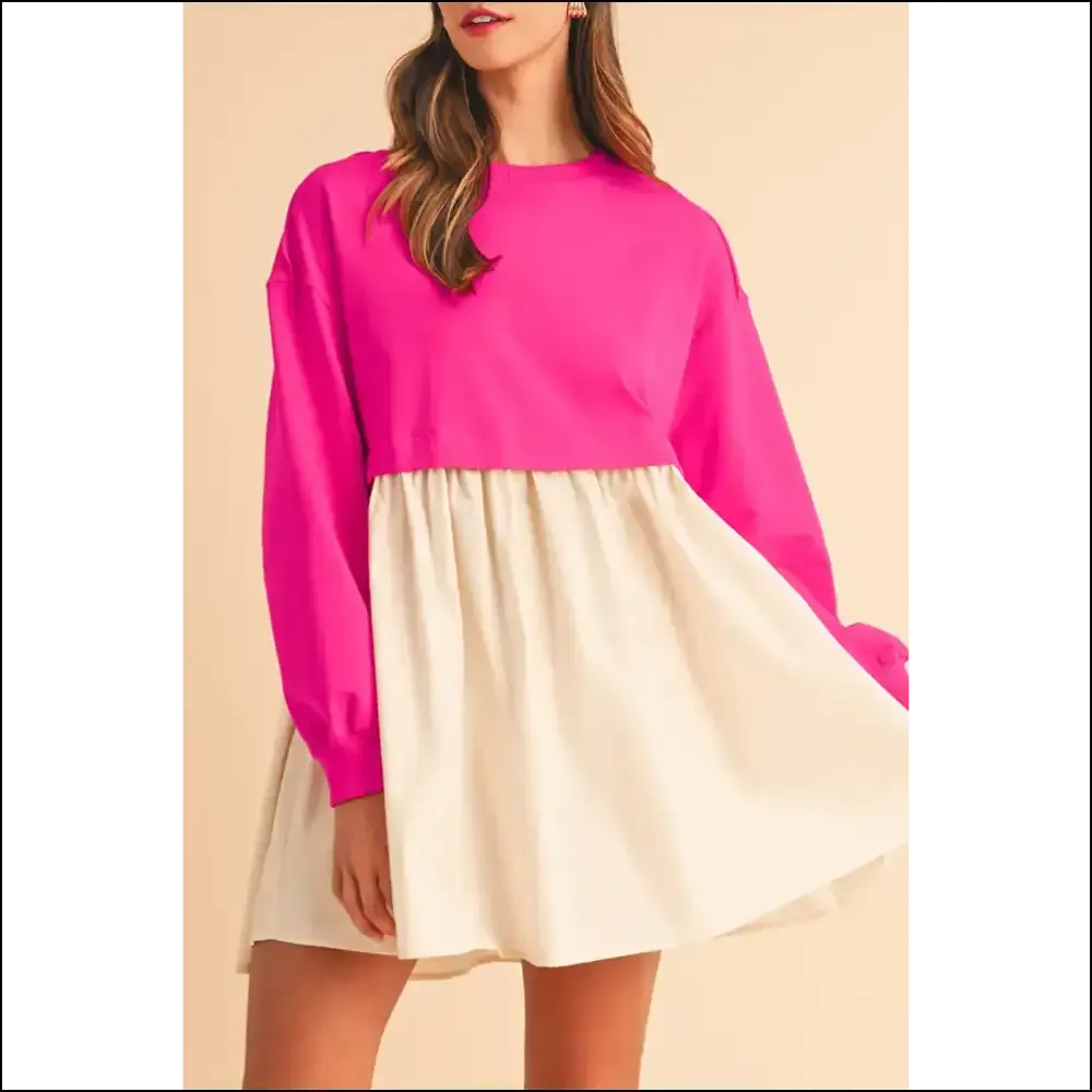 Rose Red Mini Dress: Comfy , Pleated & Patchwork? Needful Things Says Yas 🌹