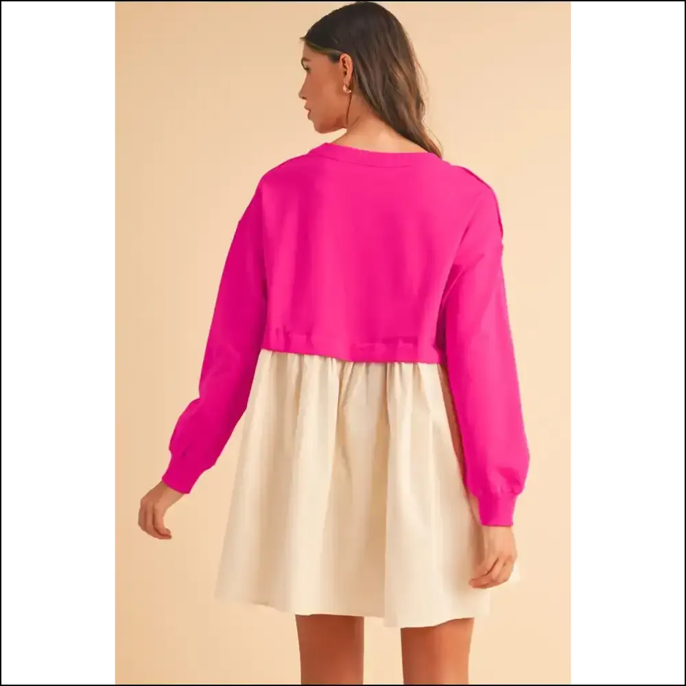 Rose Red Mini Dress: Comfy , Pleated & Patchwork? Needful Things Says Yas 🌹