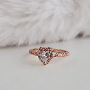 Rosegold Heart Ring