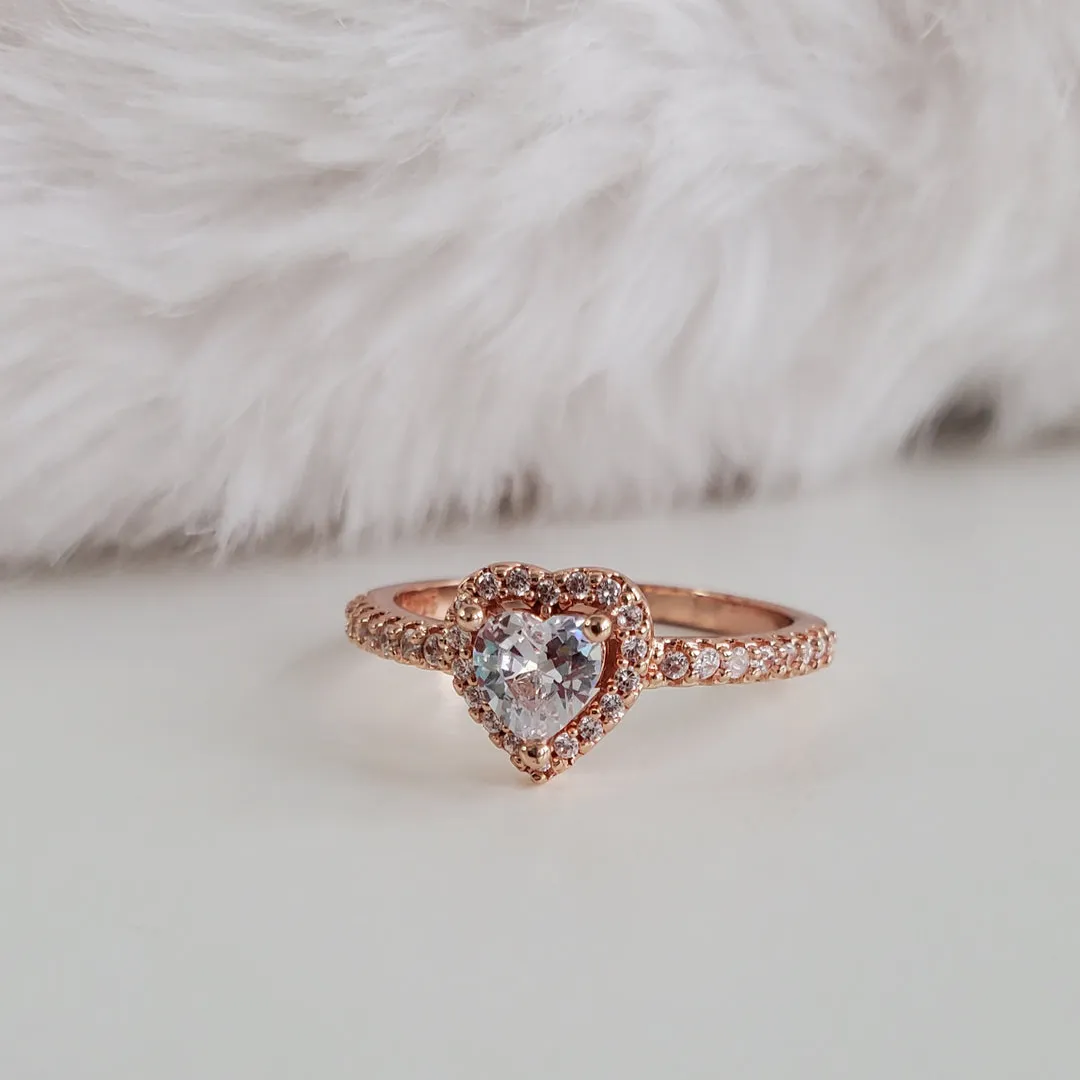 Rosegold Heart Ring