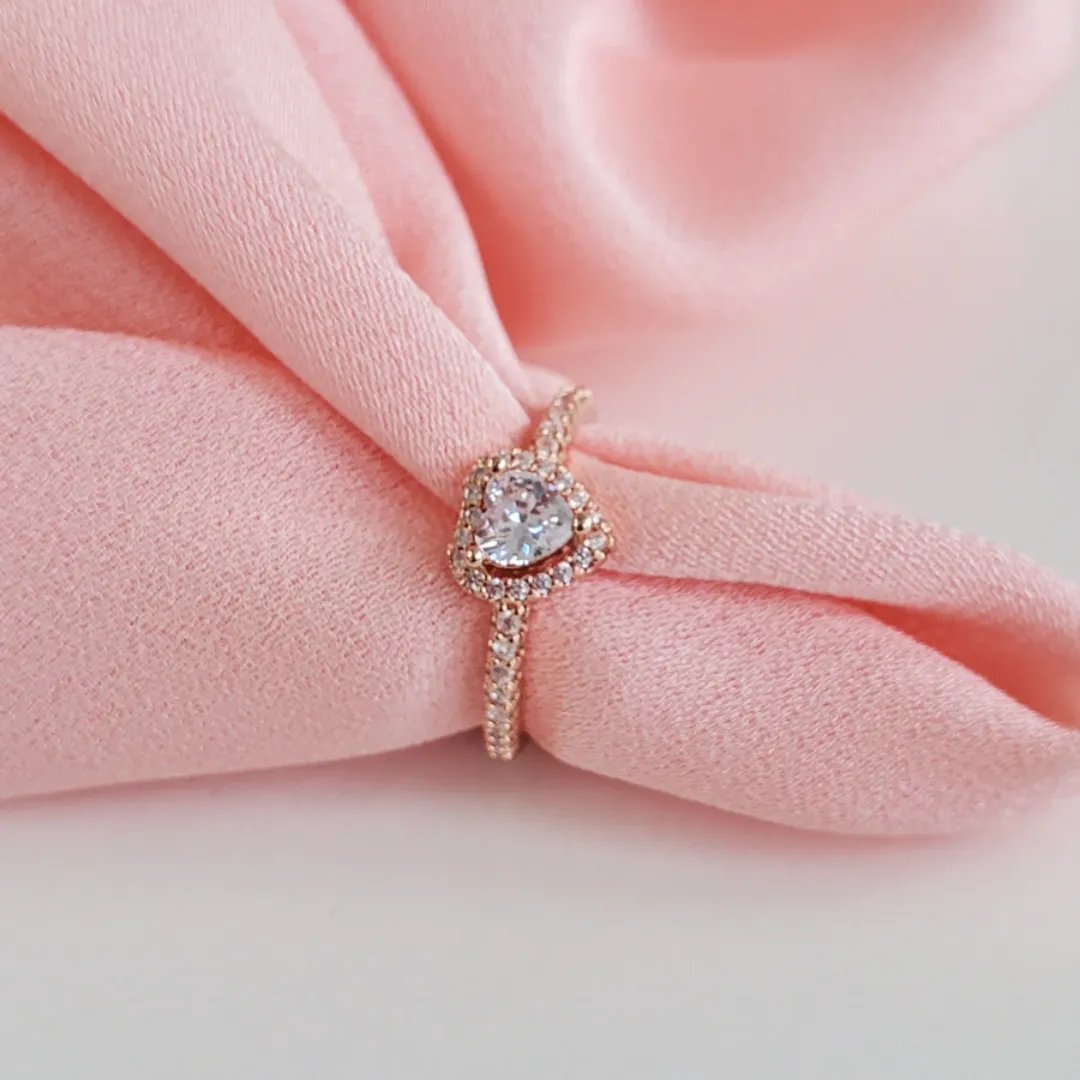 Rosegold Heart Ring