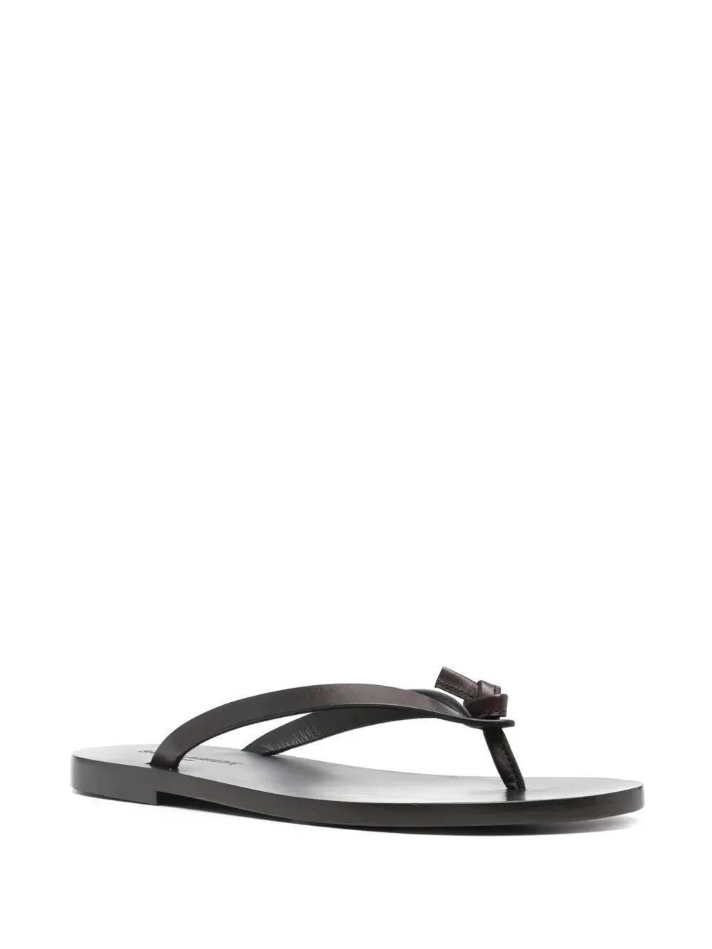 Saint Laurent Laguna leather flip-flops