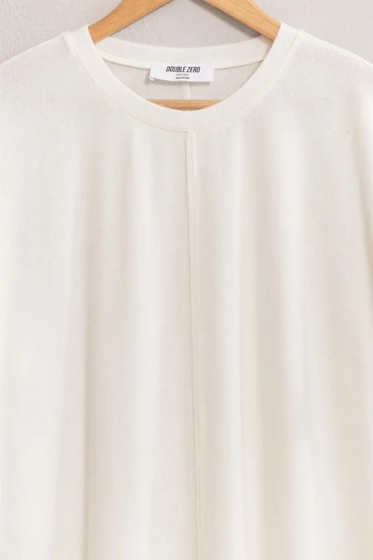 Seam Front Long Sleeve Top