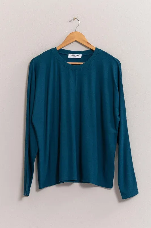 Seam Front Long Sleeve Top